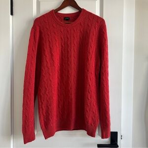 J Crew Italian cashmere cable knit sweater.